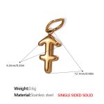 color: PJ431G11 Sagittarius Gold Solid Pendant