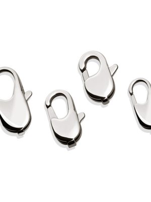 Stainless Steel Lobster Clasp Bracelet Necklace Metal Button Accessories Connection Buckle Polishing