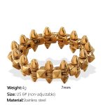 color: JZ121G6 US Size 6# Gold Ring