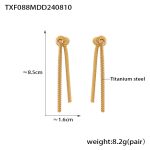 color: TXF088-Gold Earrings