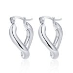 color: 2 Irregular Earrings Steel Color
