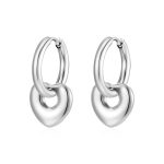 color: MS-654 Steel Color Cutout Heart Ear Cuff
