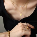 color: P749-Gold Necklace 78+5cm
