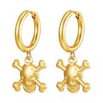 color: 2.5*12 Welded Ring Rolling Bone Gold Ear Cuff