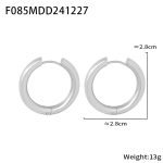 color: F085-Steel Color Earrings