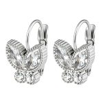 color: Marquise Butterfly French Clasp Earrings 4 Steel Color