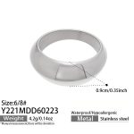 color: Y221-Steel Color Ring -Size 6 (5 Clearance Sale)