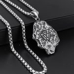 color: Meteorite + Stainless Steel Chain