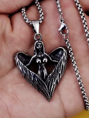 Love Angel Pendant Street Wing Hip Hop Retro Simple Pendant Stainless Steel Necklace Hanging Ornaments