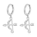 color: 2.5*12 Welded Ring Archery Steel Color Ear Cuff
