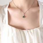 color: P473-Steel Color Necklace -40+5cm