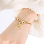 color: E414-Gold Bracelet -X