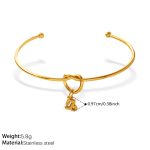 color: SZ347G-PJ431G12 Capricorn Gold Solid Pendant