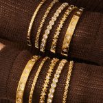 Stainless Steel Stars Heart 5A Zircon Bracelet Full Diamond 18K Gold Design Bracelet