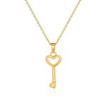 color: Key Pendant Necklace Gold