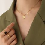 color: P288-Gold Necklace -40+5cm