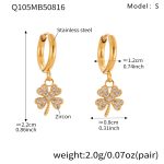 color: Q105-Gold Earrings -S
