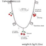 color: TXP471-Steel Color Necklace 38+5cm