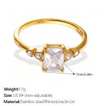color: JZ166G8 Zircon Ring