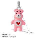 color: PJ628PKS Pink Enamel Pendant