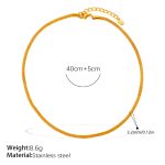 color: XL807G Gold Necklace