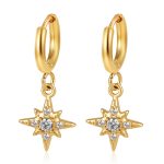 color: Hexagram White Zircon Gold
