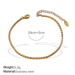 color: JL07G Gold Anklet