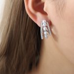 color: F997-Steel Color Earrings