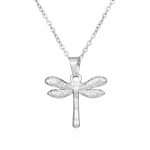 color: Dragonfly Necklace Steel Color MS-630