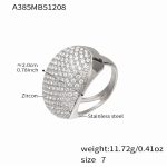 color: A385-Steel Color Zircon Ring