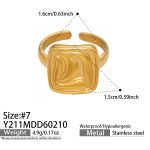 color: Y211-Gold Ring Size 7