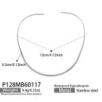 color: P128-Steel Color Choker