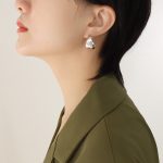 color: F019-Steel Color Earrings