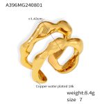 color: A396-Gold Ring / size: US 7