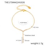 color: TXE175-Gold Set with Zircon Bracelet