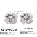 color: TXF546-Steel Color Earrings