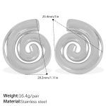 color: EH165S Silver Earrings