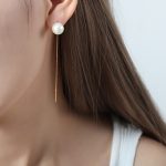 color: F1043-High Gloss Shell Pearl Ear Threader