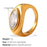 color: JZ154G8 Gold Ring