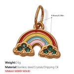 color: PJ284CRG Colorful Enamel Gold Pendant