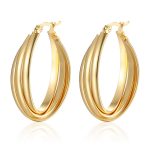 color: Oval Three-splice Wire Gold MS-033