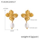 color: F1363-Gold Earrings