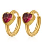 color: MS-760 Gold Red Rhinestone