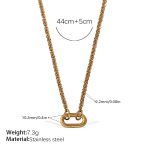 color: XL701G Gold Necklace