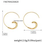 color: F467-Gold Earrings