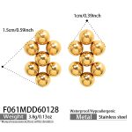 color: F061-Gold Earrings