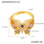 color: A854-Gold Mixed Colors Set with Stone