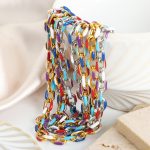 New Vacation Advanced Oil Dripping Stainless Steel Necklace Bracelet Versatile Personality Ornament Women
