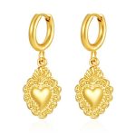 color: Gold Heart Dense Ear Cuff MS-682
