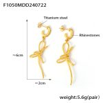 color: F1050-Gold Earrings